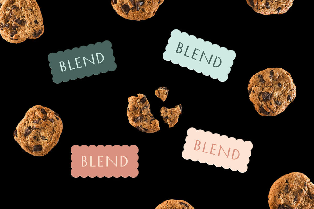 Blend Cookies restaurant branding by Arcal Studio