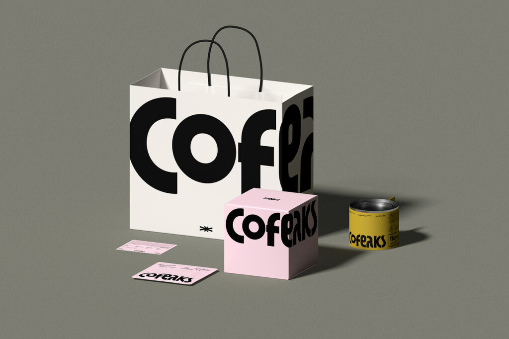 Cofeaks coffee branding and packaging by Zhangtao Design