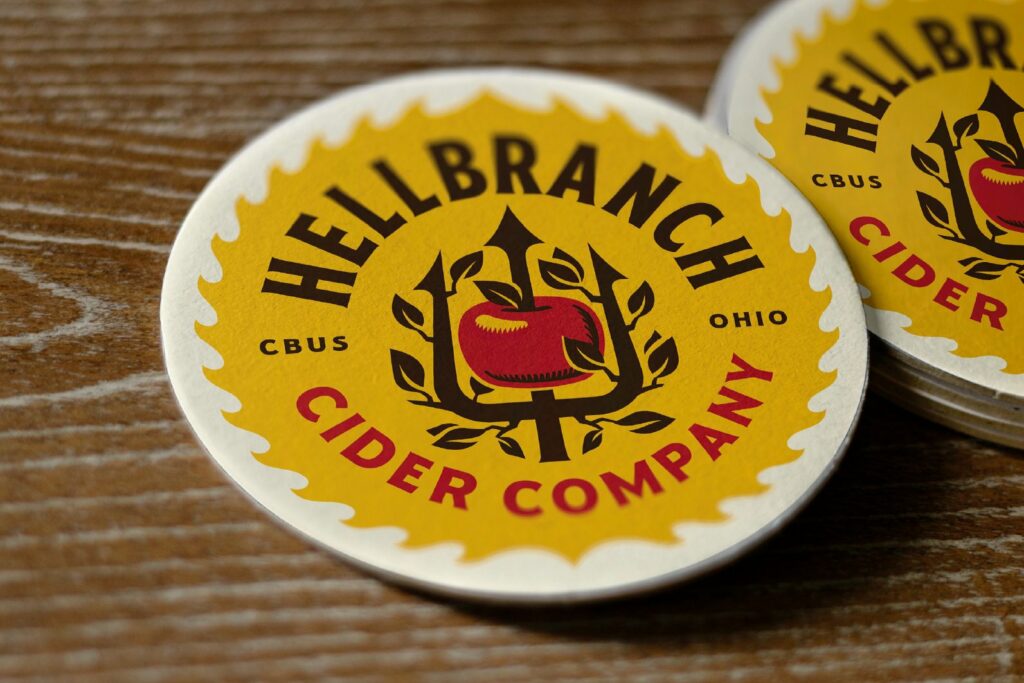 Hellbranch Cider Co beverage branding by Slagle Design