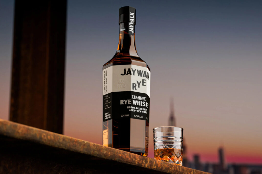 Jaywalk whiskey branding by Kingsland