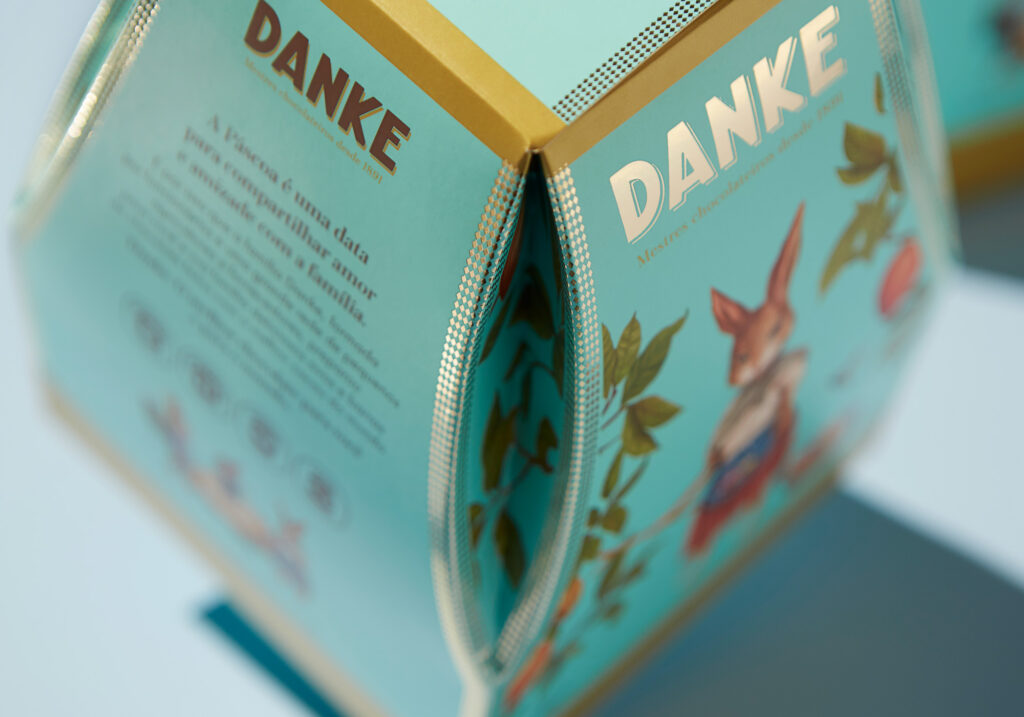 Danke Páscoa chocolate Easter packaging design by Nata Design