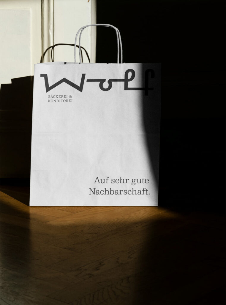 Bäckerei Wolf bakery restaurant branding by Moodley