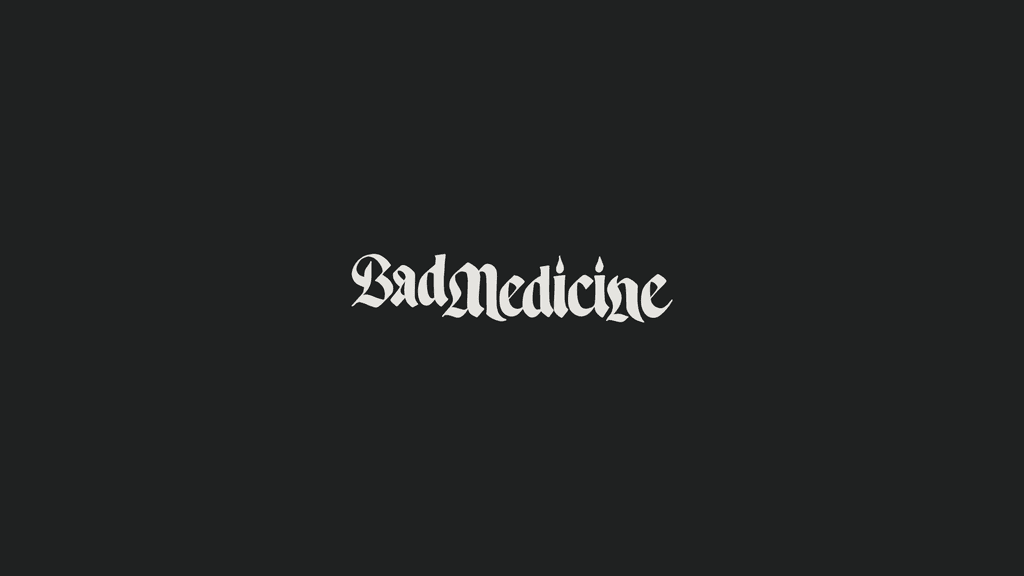 Bad Medicine bar restaurant branding by Contino Studio