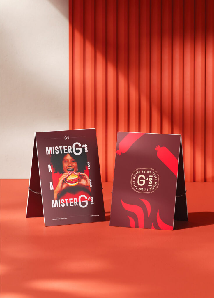 Mister G's BBQ restaurant branding by Marka