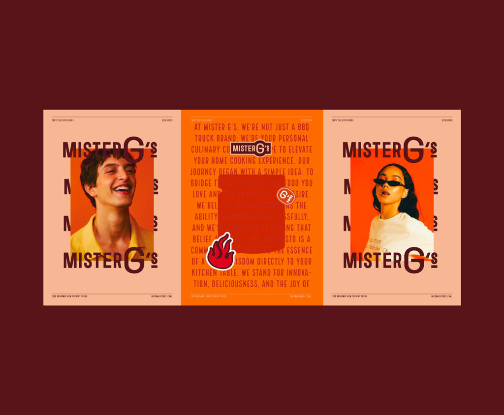 Mister G's BBQ restaurant branding by Marka