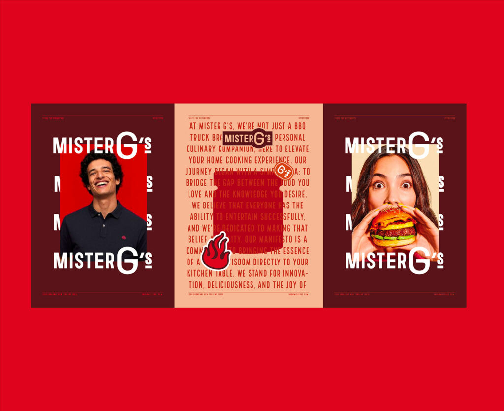 Mister G's BBQ restaurant branding by Marka