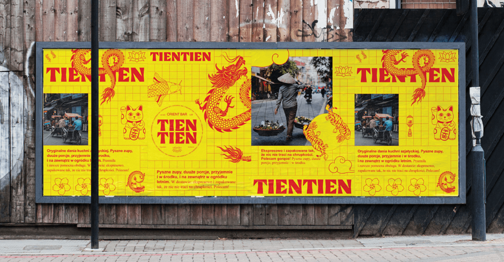 Tien Tien Vietnamese restaurant branding by Mateusz Machalski