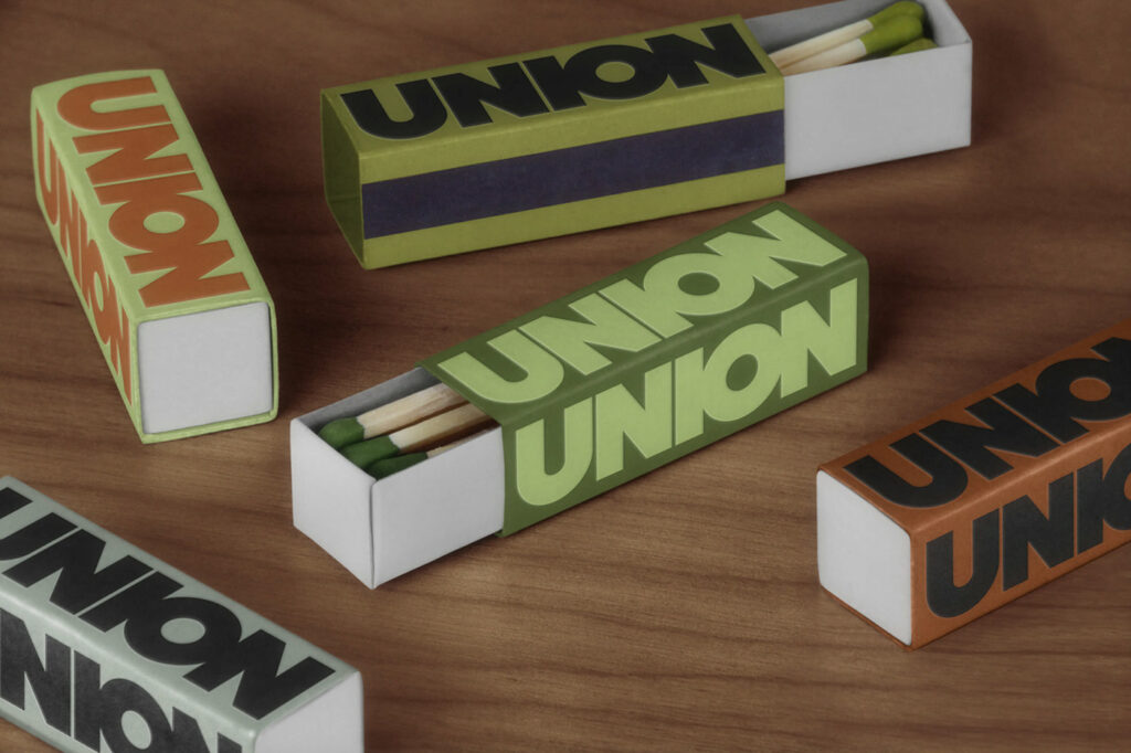 Union restaurant branding by Forth + Back Studio